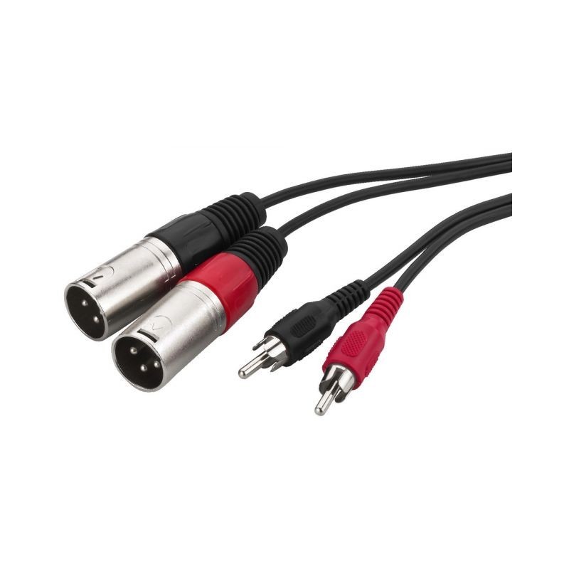 Monacor MCA-127P Kabel połączeniowy audio, 1m